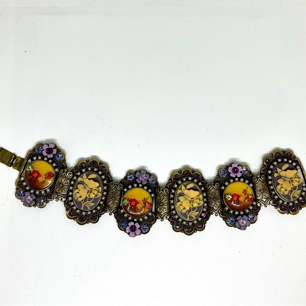 Vintage 80s Victorian Revival Bracelet